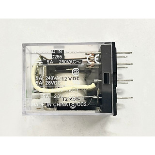 Rơle trung gian 12v/8chân bé