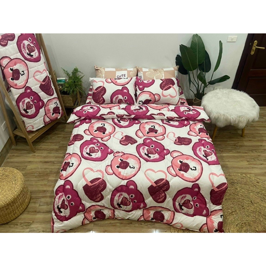 Chăn Phao Siêu Nhẹ Trần Bông Hơi Dày Dặn - Kích Thước 1m8 x 2m - Mẫu mã trẻ trung, năng động - [VỊT HỒNG]