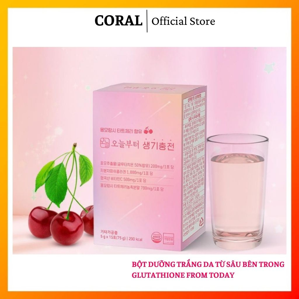 Bột Uống Trắng Da Bổ Sung Collagen Glutathione From Today Support Your Inner Beauty 5g x 15 gói