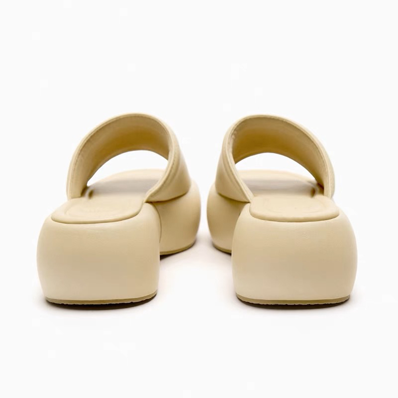 ORDER 🩷 ZR dép quai ngang bánh mì da trơn