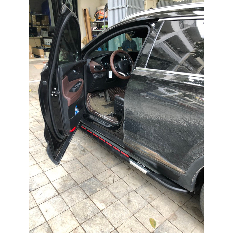 Bậc lên xuống, bệ bước chân cho Huyndai Santafe 2008 - 2012