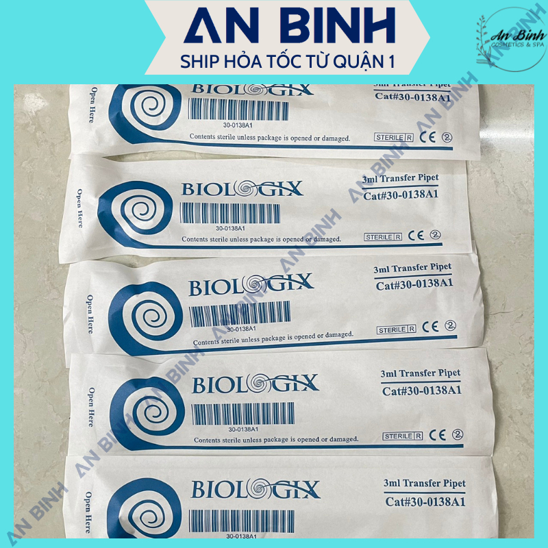 (Q1-HCM) |Combo 20 Ống| Pipet nhựa 3ml Biologix - Ống Bóp Nhỏ Giọt Tiệt Trùng Từng Chiếc