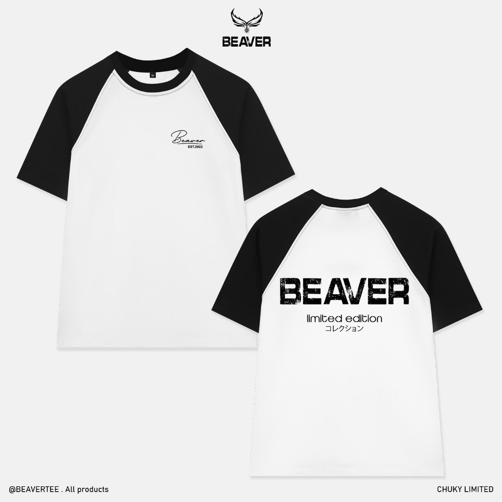Áo thun RAGLAN CHỮ KÝ LIMITED  Local Brand tay lỡ form rộng nam nữ cotton