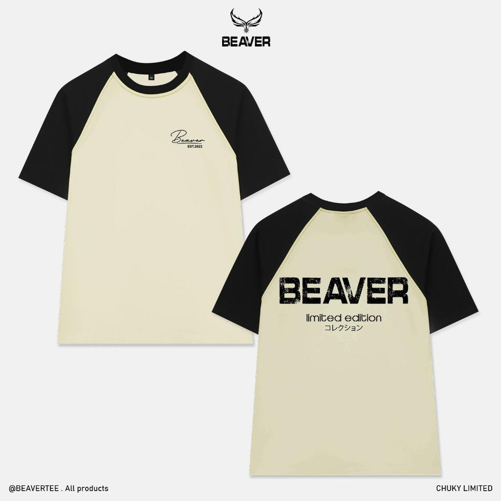 Áo thun RAGLAN CHỮ KÝ LIMITED  Local Brand tay lỡ form rộng nam nữ cotton