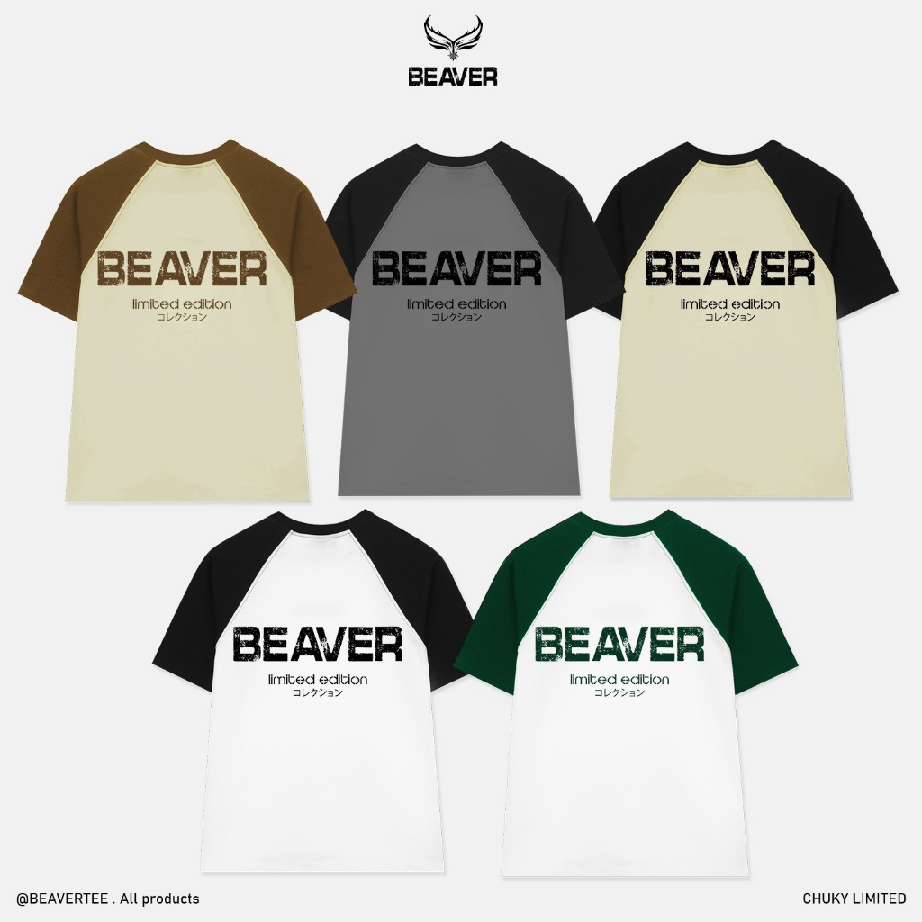 Áo thun RAGLAN CHỮ KÝ LIMITED  Local Brand tay lỡ form rộng nam nữ cotton