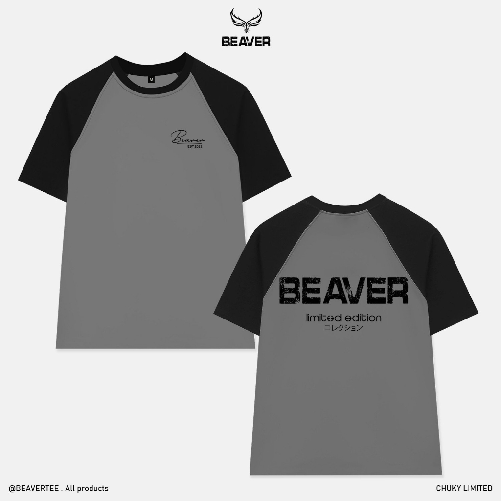 Áo thun RAGLAN CHỮ KÝ LIMITED  Local Brand tay lỡ form rộng nam nữ cotton