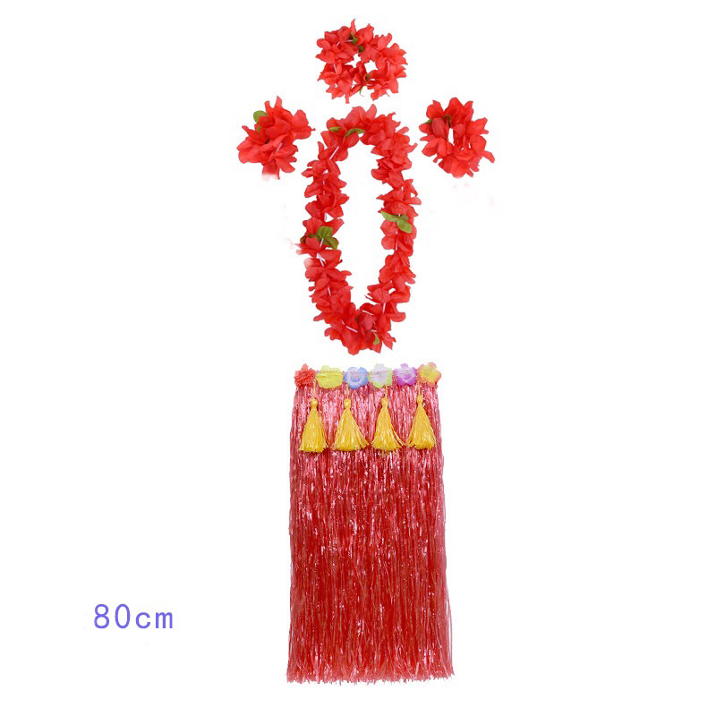 (Có sẵn) Chân váy Hula/Hawai 5 món như hình loại dày dài 80cm đủ màu cho người lớn và trẻ em.
