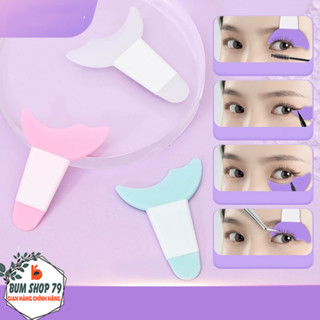 Khuôn kẻ mắt silicon hỗ trợ kẻ mắt với chất liệu mềm mịn, Khuôn kẻ eyeliner nhỏ gọn tiện lợi0