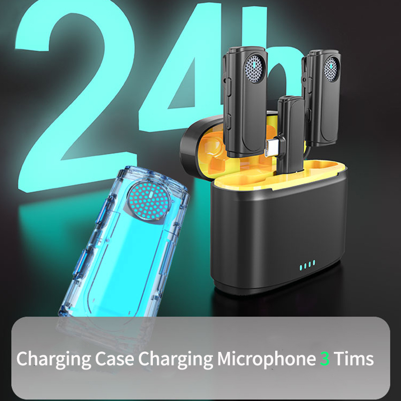 Micro Thu Âm Không Dây Cài Áo LYNMIC J20 / M9 Pro cho điện thoại iOS hoặc Android để live steam TikTok Vloger Youtuber