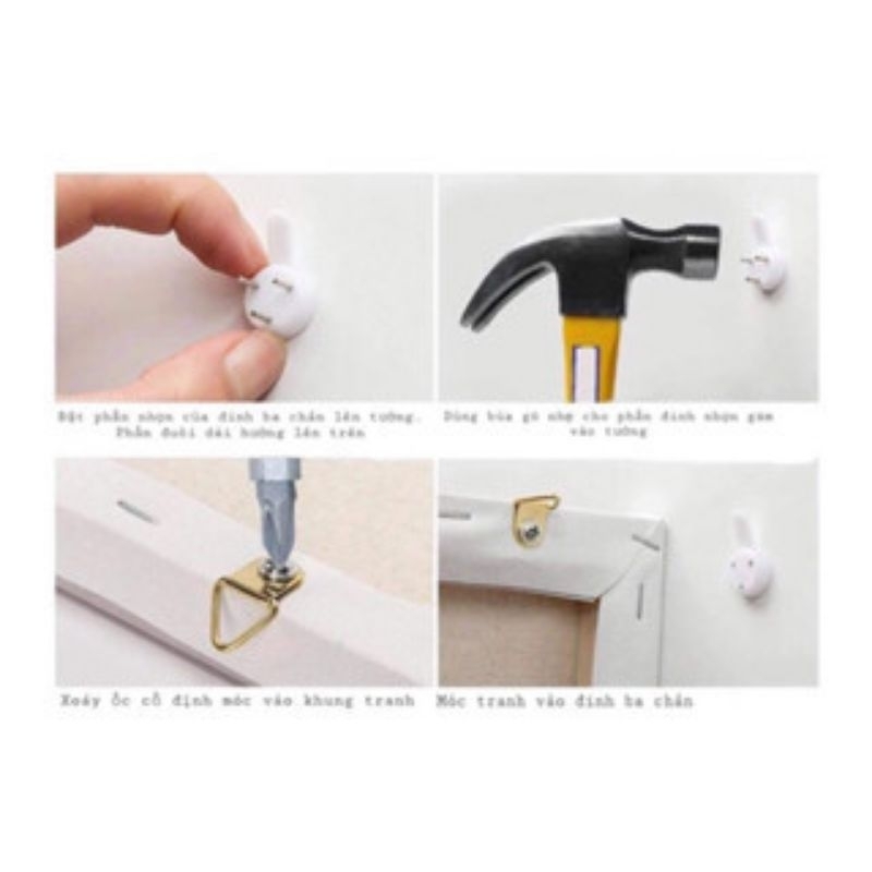 TINASWEET 🌈 Tranh tô màu theo số Tom & Jerry - Size 30x40cm, căng khung sẵn, kèm màu và cọ