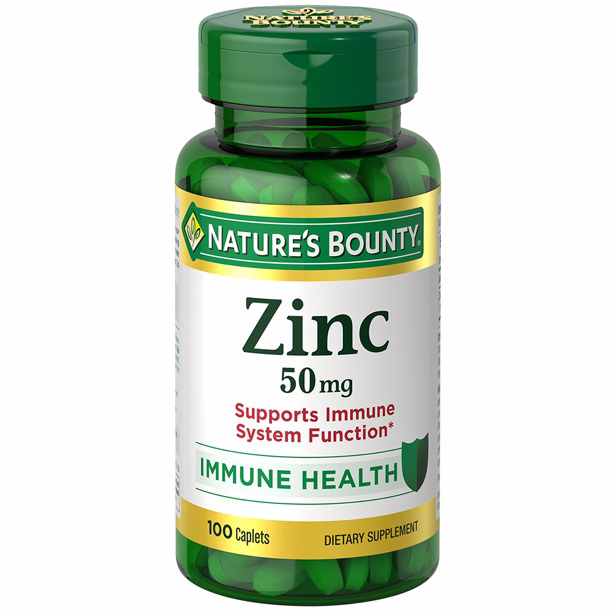 Bổ sung kẽm Nature's Bounty Zinc 50 mg, Supports Immune System 100 viên