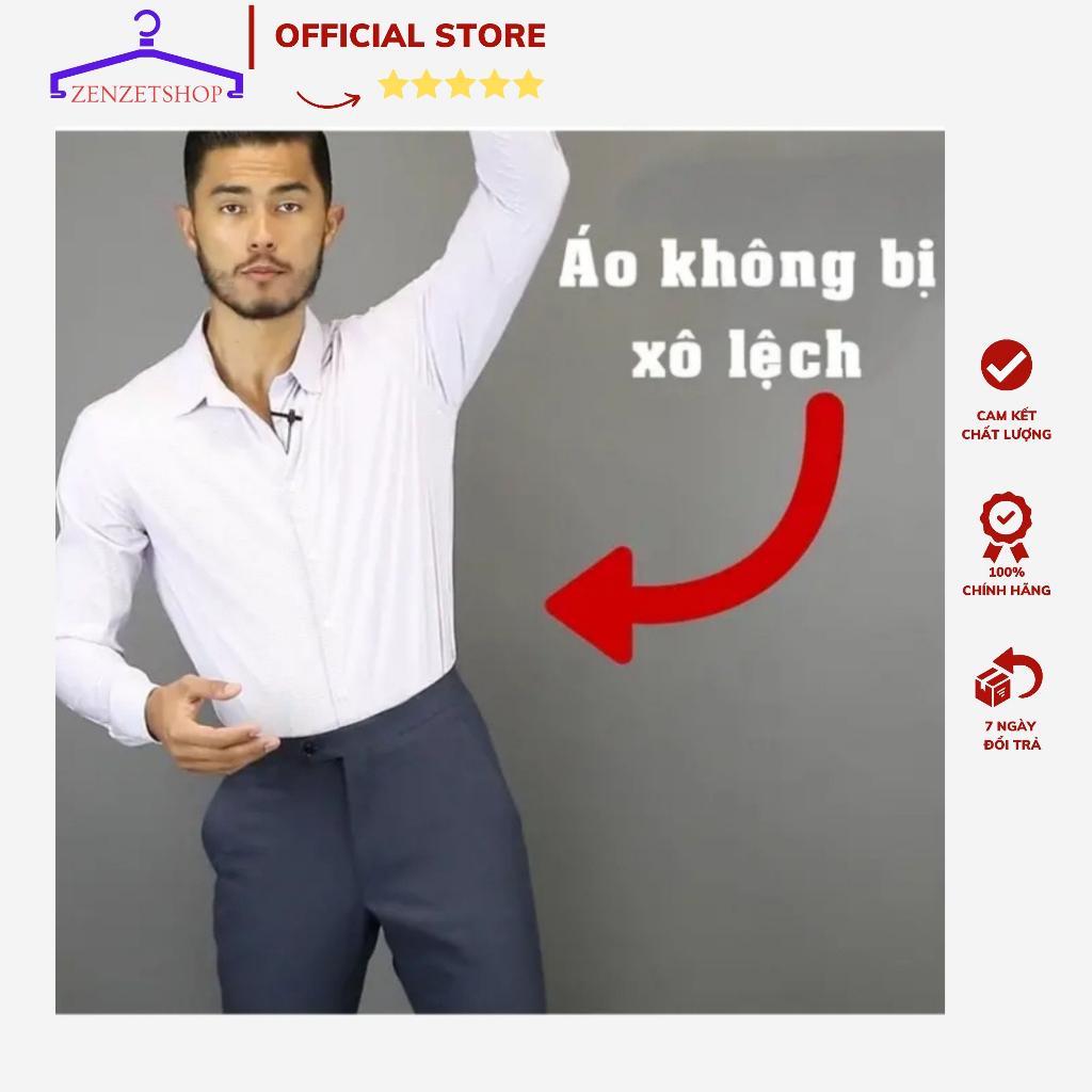 Dây Đai Nịt Giữ Áo Sơ Mi khi Sơ Vin thẳng đẹp có hộp Shirt Stay-dây nịt khít áo sơ mi co giãn cho nam nữ ZEZETSHOP PK02