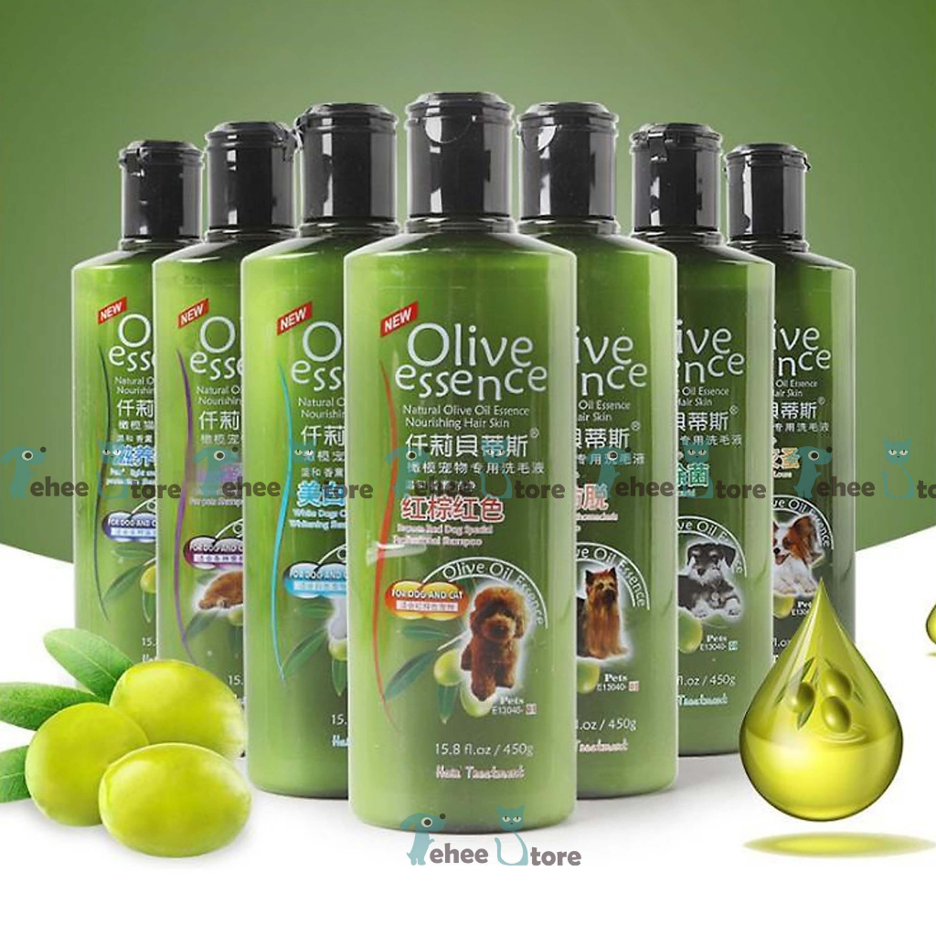 Sữa tắm Olive cho chó mèo mượt lông khử mùi 450ml