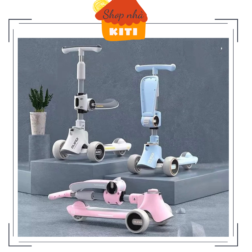 Xe trượt scooter mijiaQi cho có đèn, có nhạc, Bluetooth cho bé từ 2-8 tuổi -809