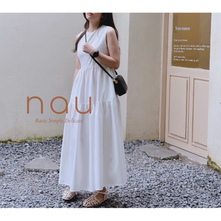 Đầm maxi tầng dáng basic