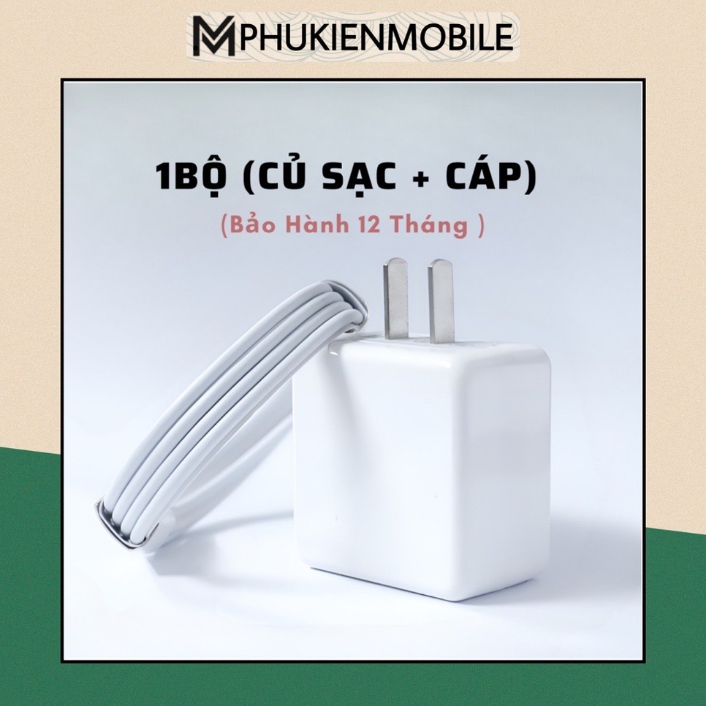 Bộ Sạc Nhanh PD 20W USB-C - Bảo Hành 12 Tháng 1 đổi 1