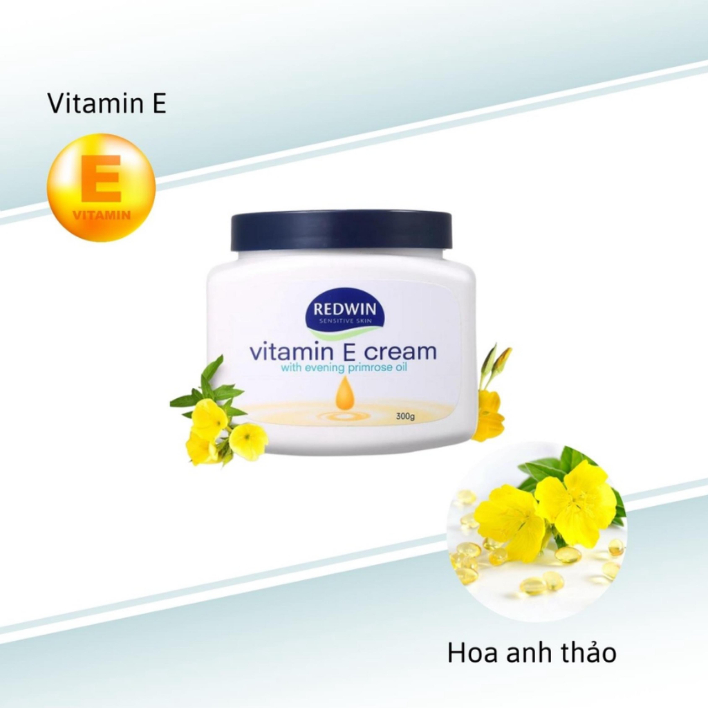 Kem Dưỡng Thể Redwin Vitamin E Cream Dưỡng Ẩm Chuyên Sâu 300g