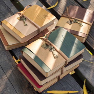 Sổ Tay Bìa Da - Nhật kí Bìa Mềm Phong Cách Cổ điển, Vintage Giấy Kraft độc đáo