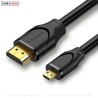 Cáp chuyển đổi micro hdmi sang hdmi hỗ trợ 4k 3d