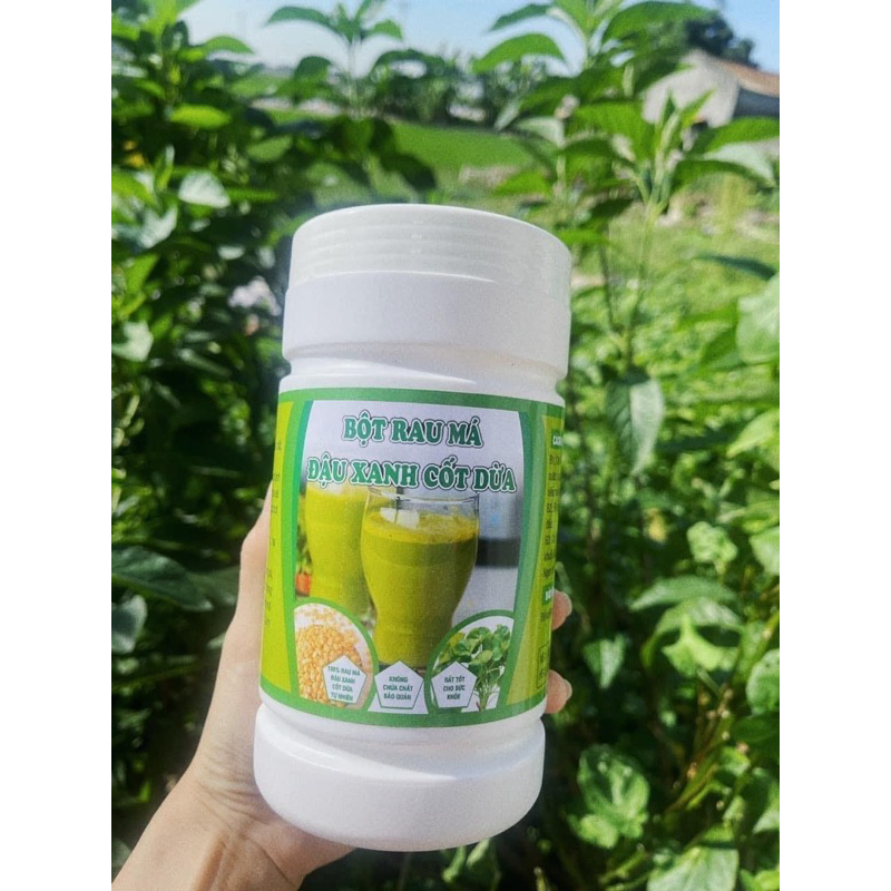 Bột rau má đậu xanh cốt dừa 500gr