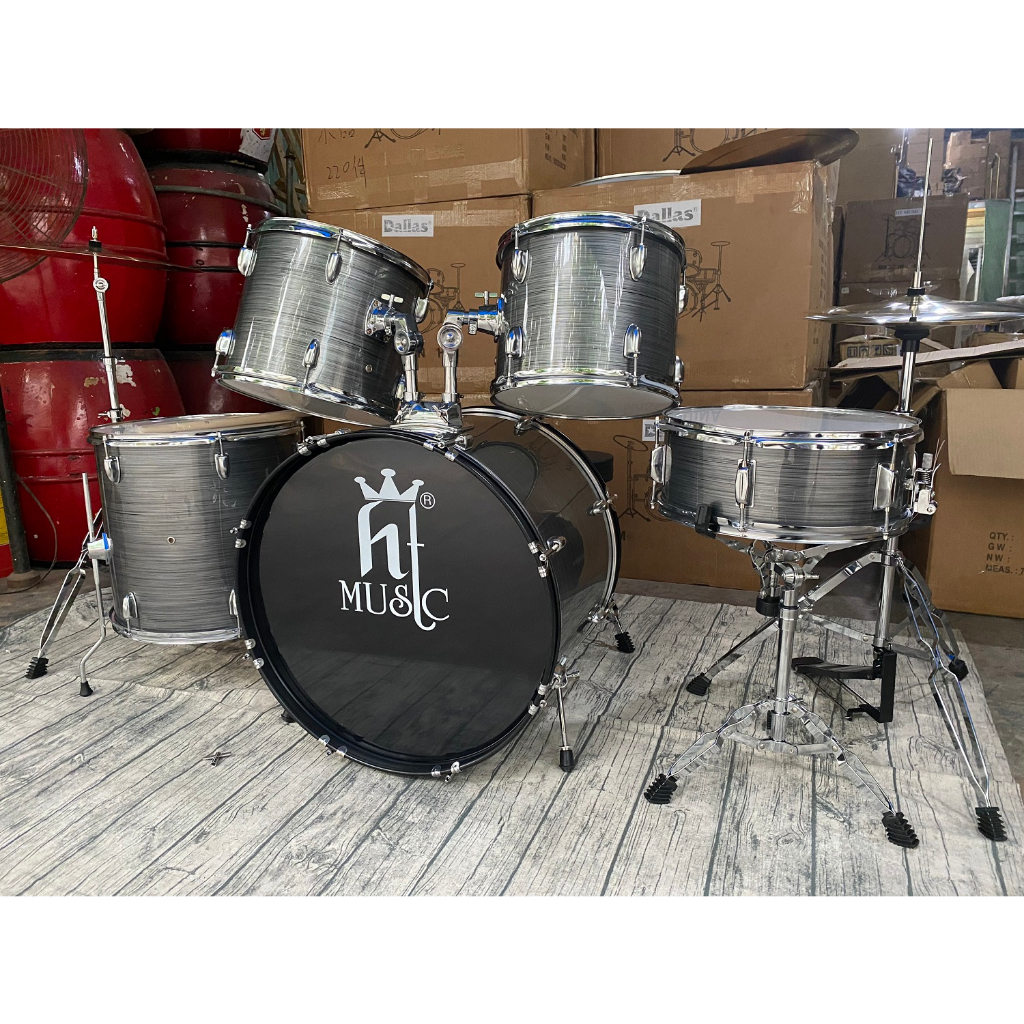 Trống Jazz Drum Hãng HT Music Màu Xám