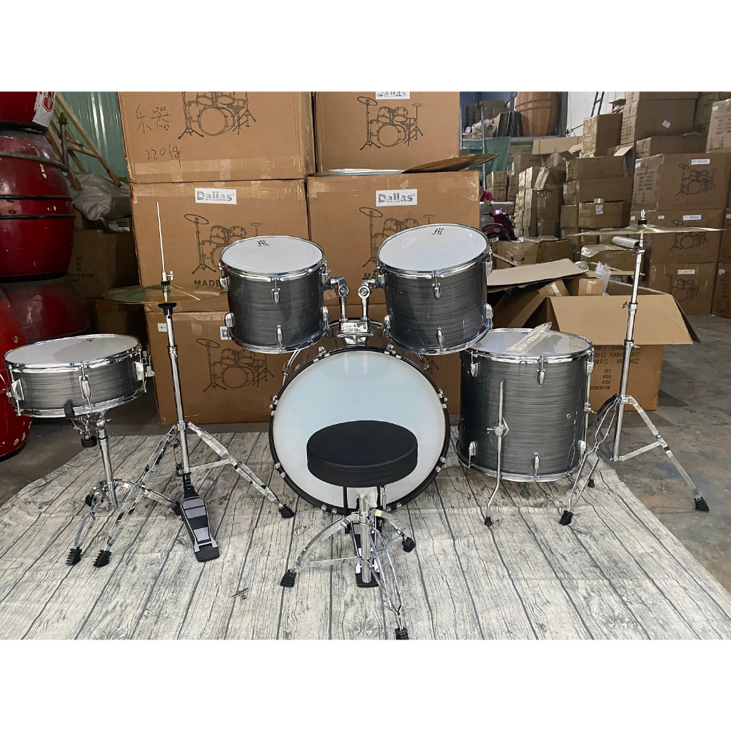 Trống Jazz Drum Hãng HT Music Màu Xám