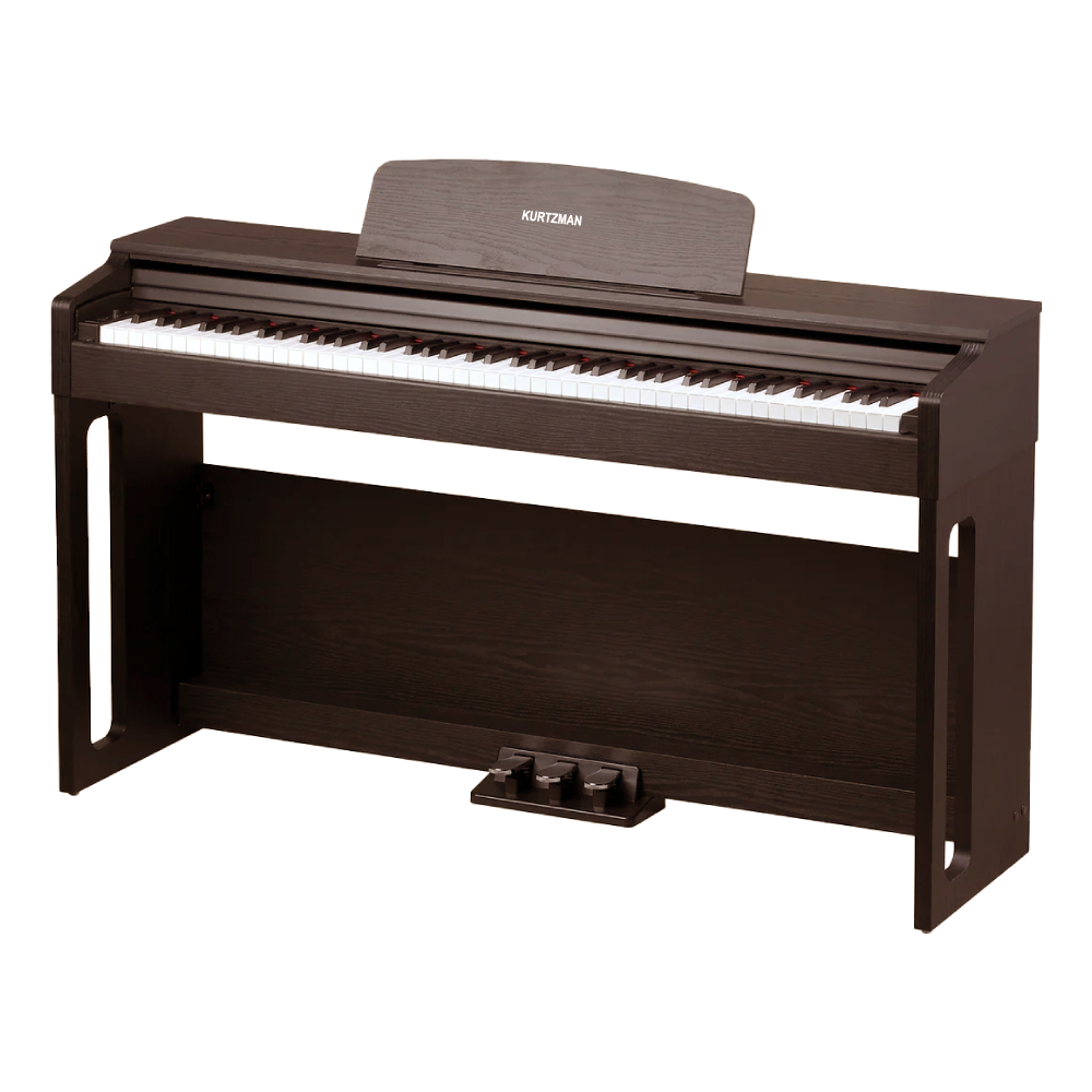 Đàn Piano điện cao cấp, Home Digital Piano - Kzm Kurtzman KS1 Bluetooth - Dáng Upright, Bluetooth 5.0 - Màu nâu đen (DR)
