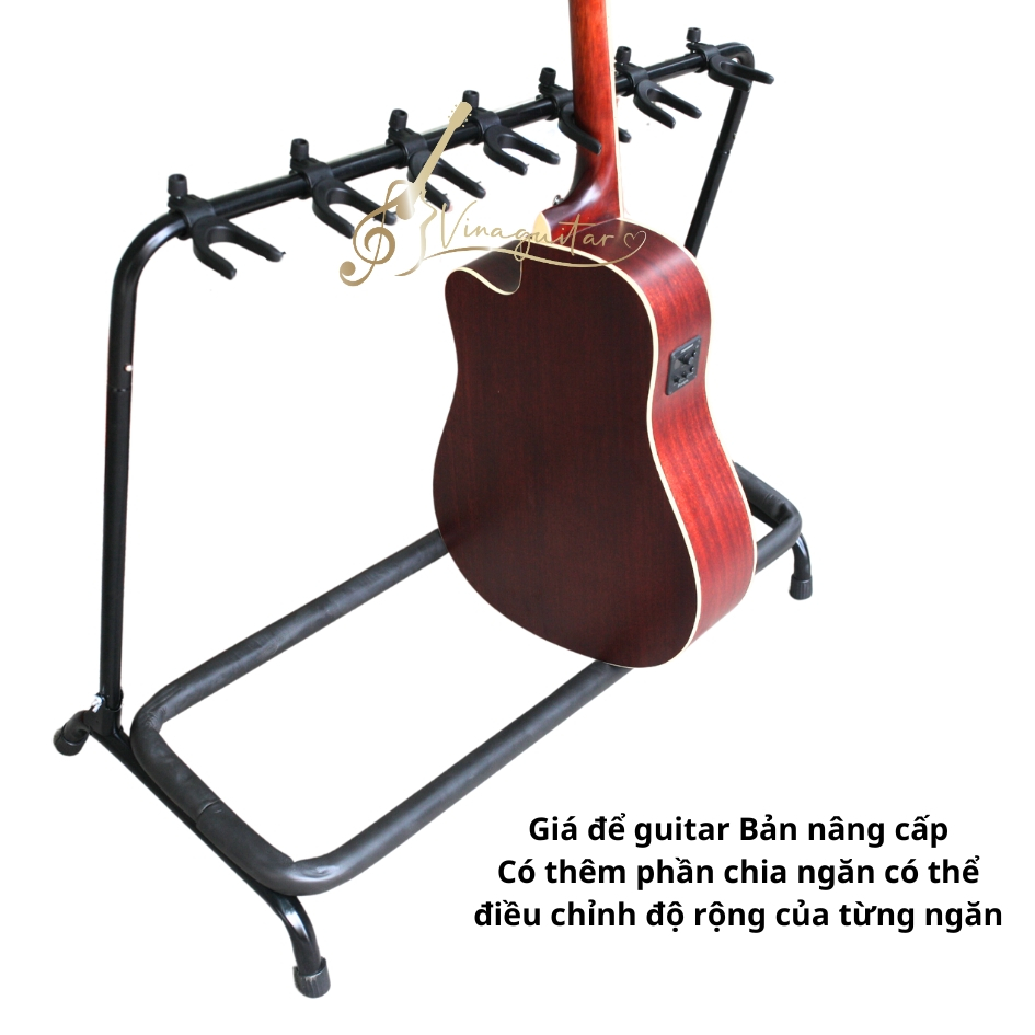 Giá để nhiều đàn guitar - Giá để 9 đàn 7 đàn guitar acoustic, guitar classic, guitar điện electric