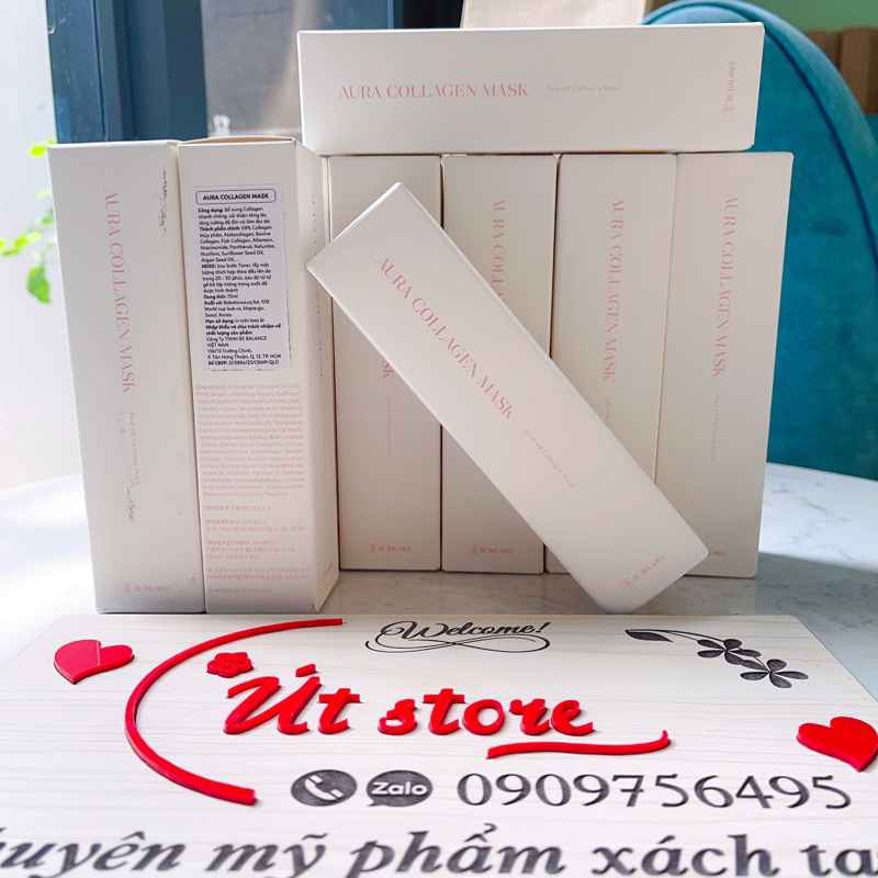Mặt nạ siêu căng bóng da Aura Collagen Mask Bebalance 70ml - Út store