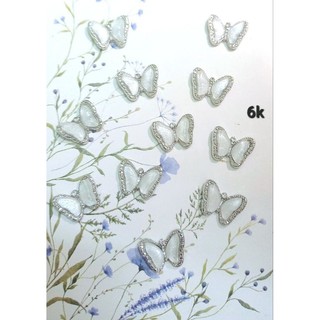 Charm bướm đá khối trang trí móng/phụ kiện nail