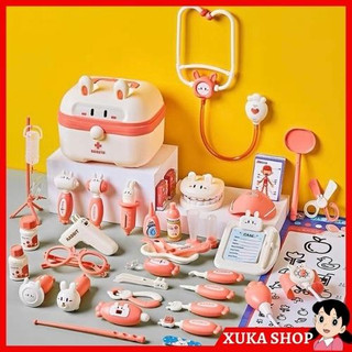 Đồ chơi y tế, y tá, bác sĩ nha khoa 36 chi tiết cao cấp cho bé trai, gái 1 2 3 4 5 tuổi. Đồ chơi trẻ em giáo dục sớm