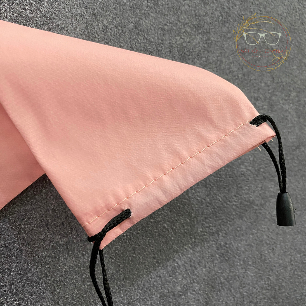 Túi vải đựng kính cận, kính râm màu ngẫu nhiên kèm khăn lau kính chuyên dụng