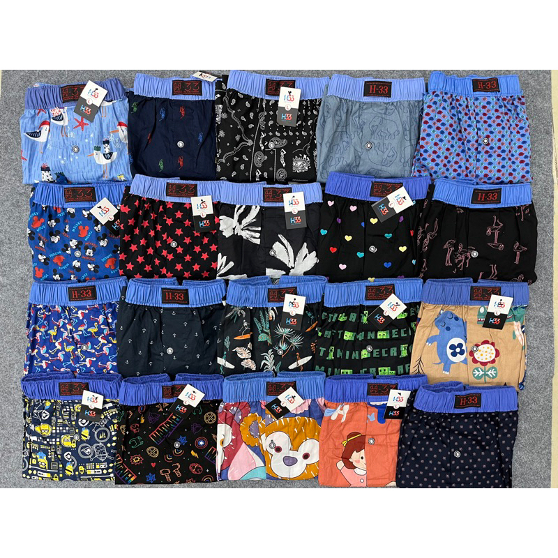 Combo 3 quần đùi vải cotton H33 hàng chuẩn, loại 1
