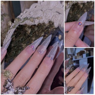 Móng tay giả ,nailbox kim tuyến mẫu 101