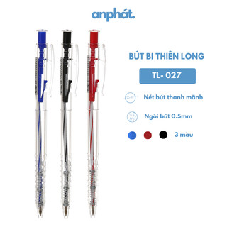 Bút bi thiên long tl-027 mực xanh / đen / đỏ