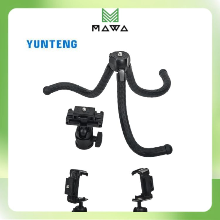 Chân bạch tuộc tripod Yunteng VCT 3286 kèm remote bluertooth chụp ảnh, phụ kiện cho điện thoại và máy ảnh