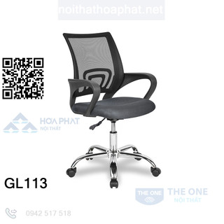 Ghế lưới chân mạ gl113 hòa phát - hàng chính hãng