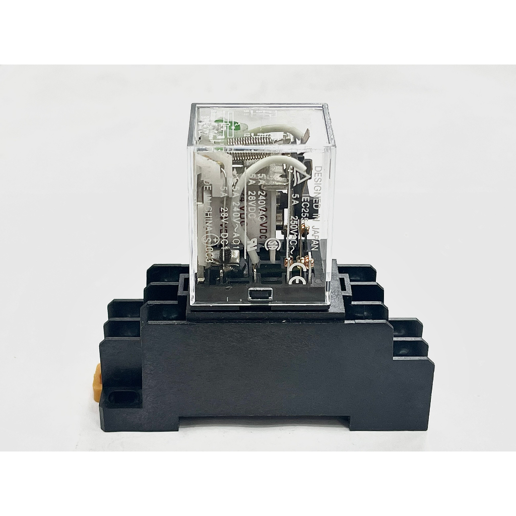 Rơle trung gian 24v/8chân bé