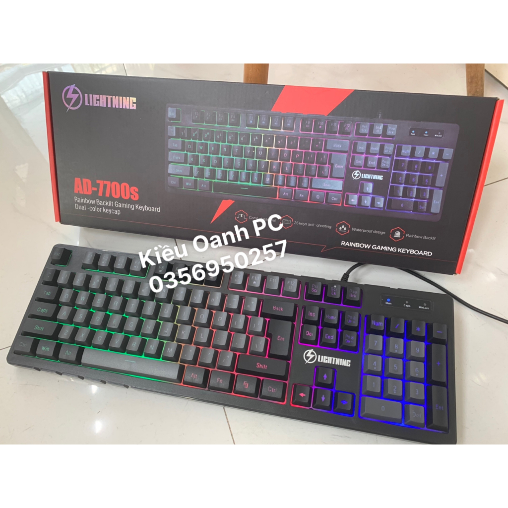 Bàn phím giả cơ Lightning AD7700 trâu bò