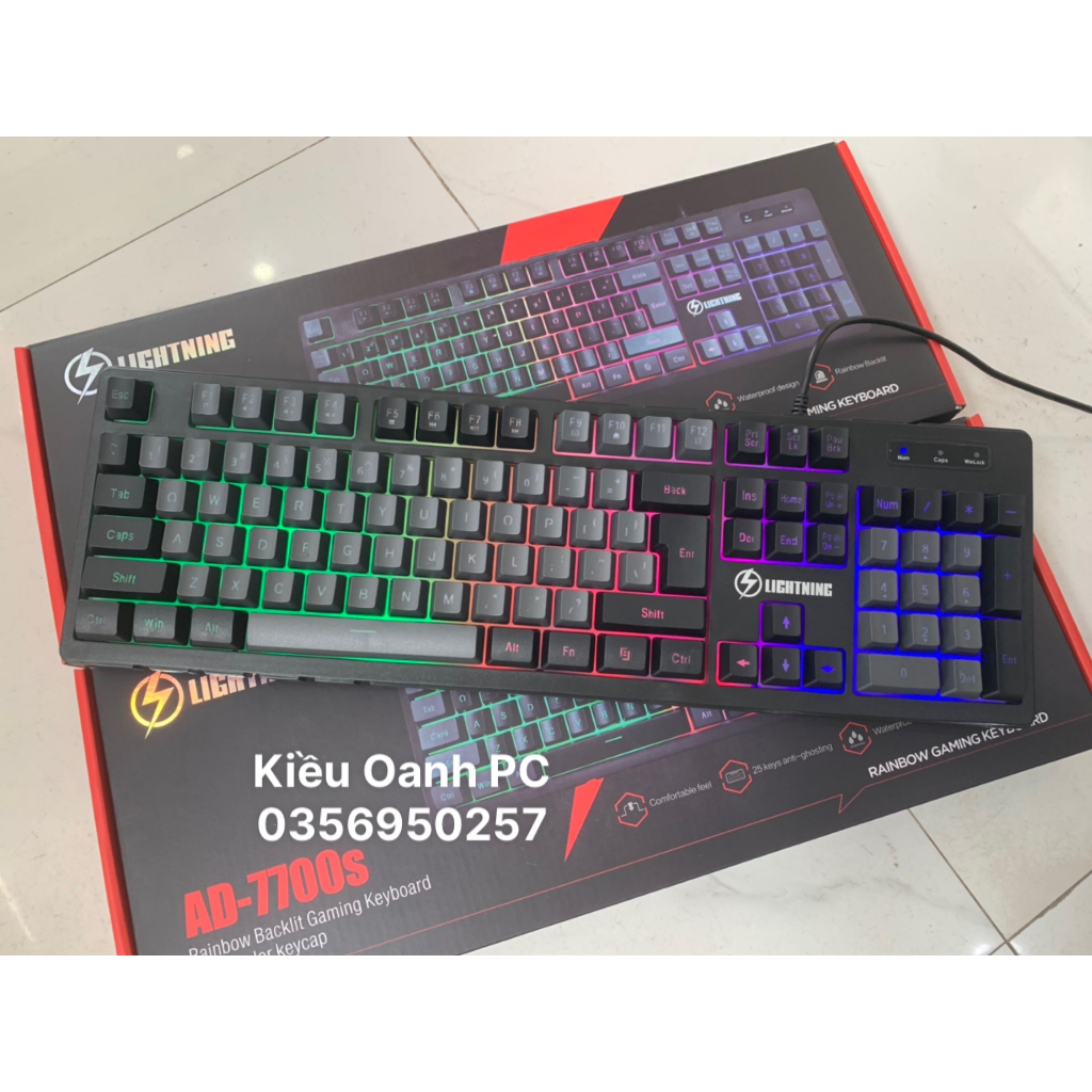 Bàn phím giả cơ Lightning AD7700 trâu bò