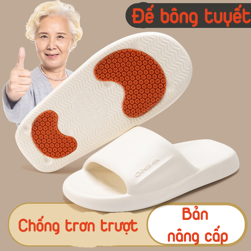 Dép chống trơn trượt mới 2023 Đế Bông Tuyết dành cho bà bầu và người cao tuổi