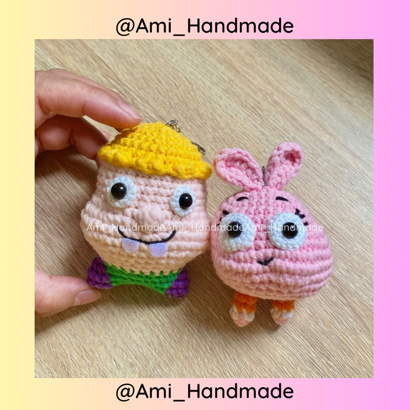 Móc khoá nhân vật hoạt hình Cartoon Network (Sản phẩm len handmade)