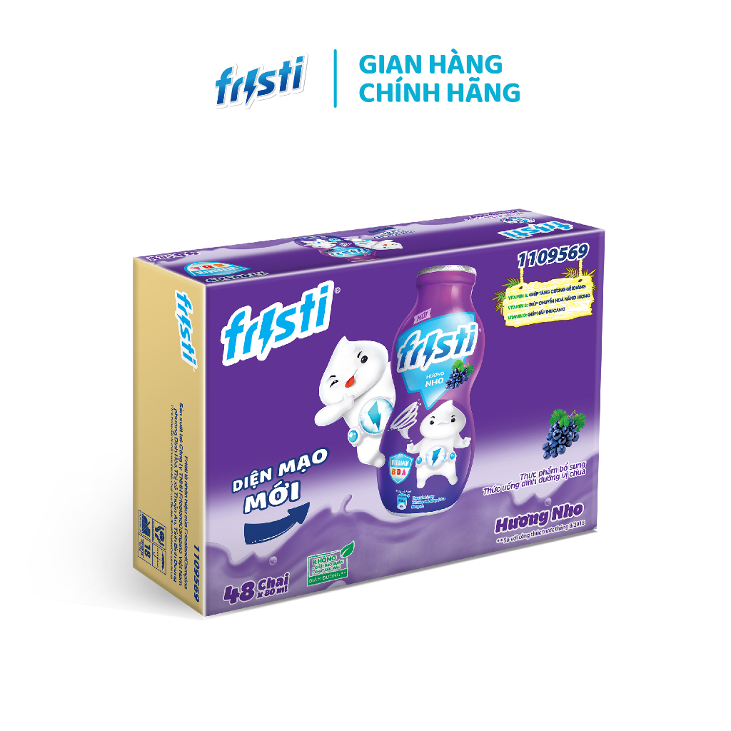 Thùng Fristi Hương Nho 48x80ml