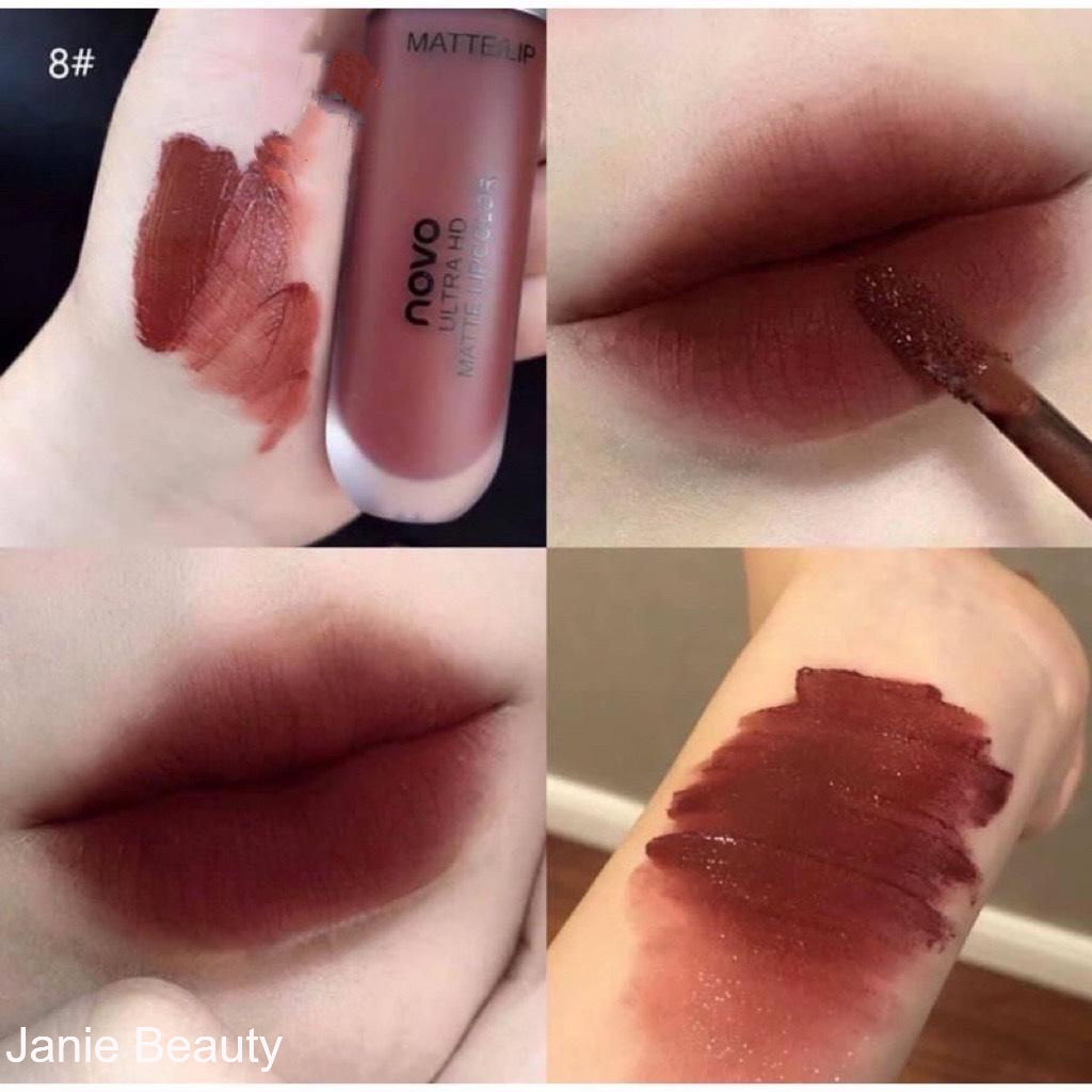 Son kem Novo 08 Chính Hãng siêu mềm mịn môi xinh