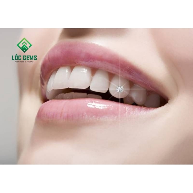 Kim cương đính răng - Kim cương Moissanite hàng USA nước D cao cấp - Kiểm định GRA