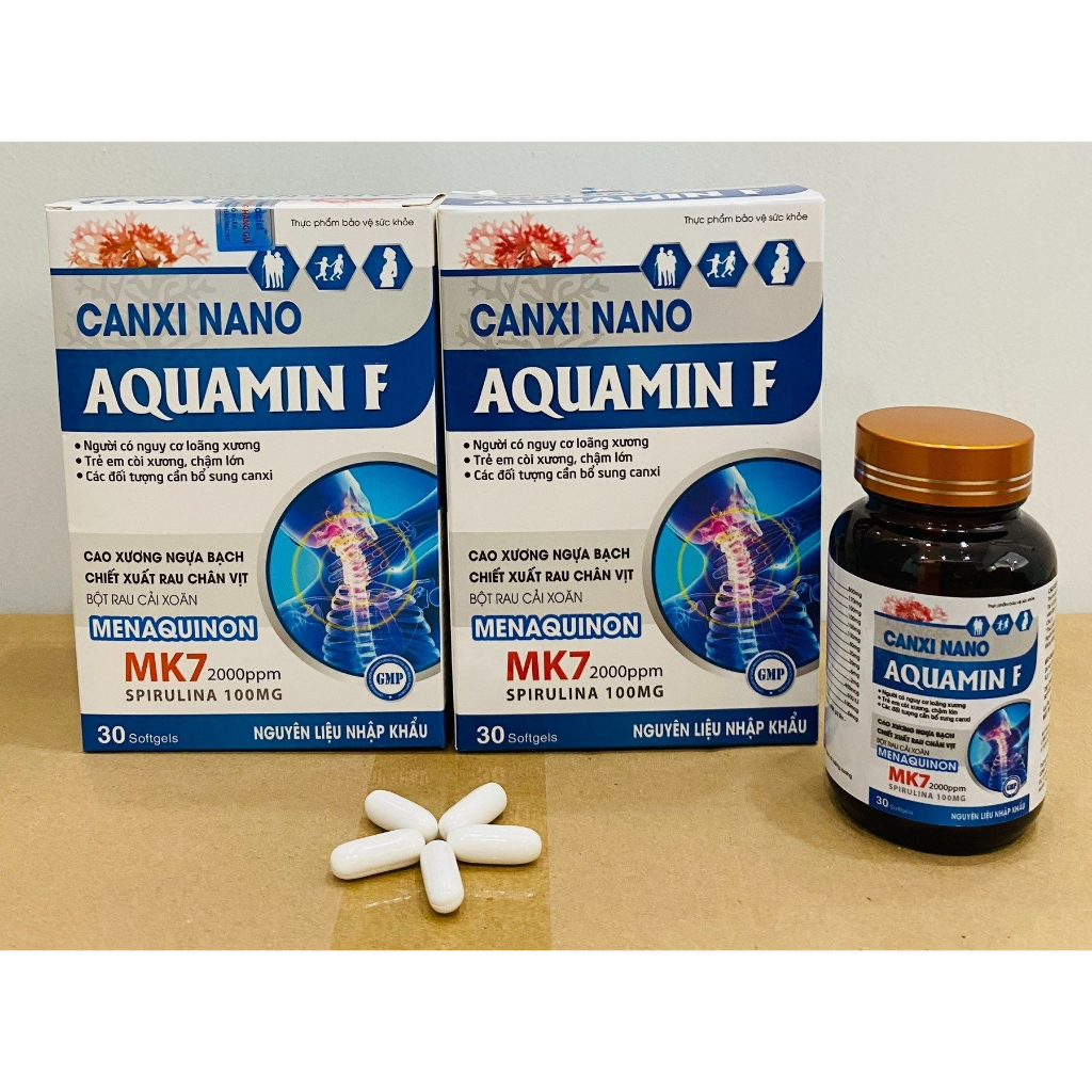 Canxi nano Aquamin F phát triển chiều cao, cho xương chắc khoẻ chống còi sương, loãng xương, chậm lớn ml