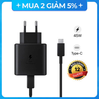 Bộ sạc nhanh PD 45W dành cho điện thoại Samsung.