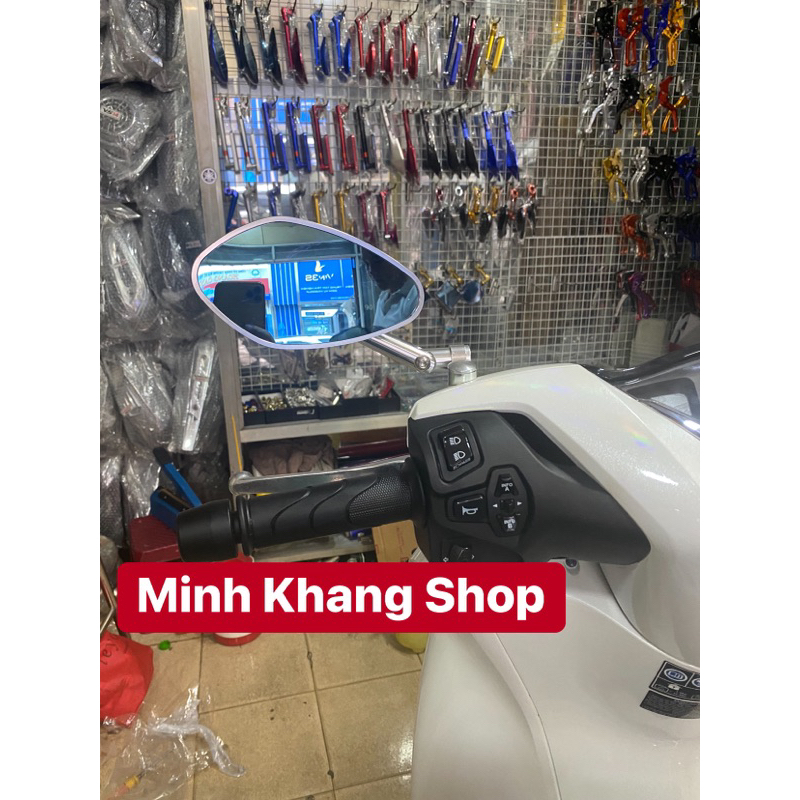 GƯƠNG CHIẾU HẬU RIZOMA KIỂU CON SÒ_HÀNG CAO CẤP FULL NHÔM CNC SIÊU ĐẸP_MẶT XANH CHỐNG CHÓI