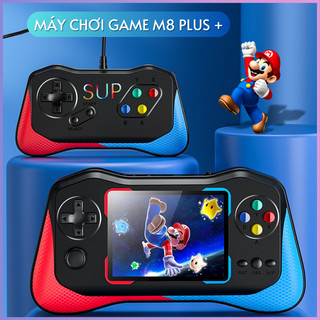 Máy Chơi Game Cầm Tay M8 Plus + Hơn 500 Game , Màn Hình HD+ , Phiên Bản Mới Nhất - Kèm Tay Cầm Chơi Game 2 Người