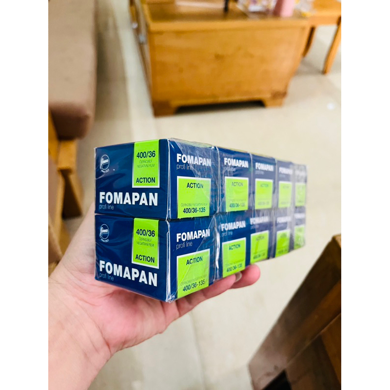 Film trắng đen BW FomaPan Action 400 36exp date 02/2026 film 35mm